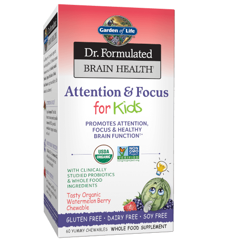 Garden of Life Dr Formulated Brain Health Memory and Focus for Kids  60 Chewables