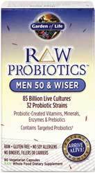 Garden of Life RAW Probiotics Men 50 and Wiser  90 Capsules
